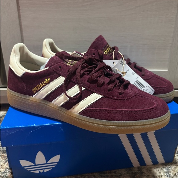 adidas Shoes - Adidas Spezial Maroon and Cream Sneakers